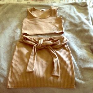 Two piece sleeveless outfit